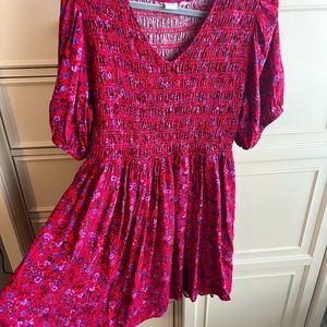 Gap women’s floral dress size XL in EUC, babydoll style with high waist